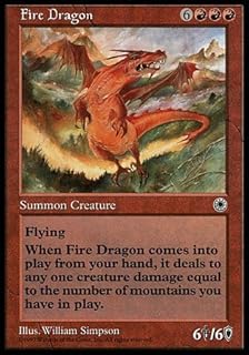 Magic The Gathering - Fire Dragon - Portal