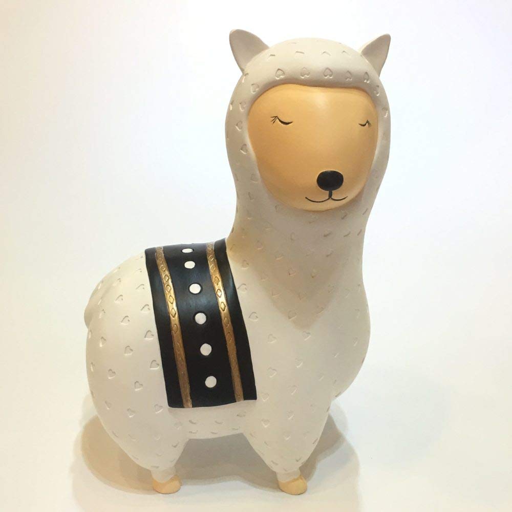 Statue alpaga mignonne pour déco de bureau et maison