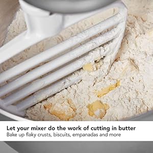 KitchenAid Pastry Tilt Head Stand Mixer Beater Attachment, Silver KitchenAid Pastry Tilt Head Stand Mixer Beater Attachment Silver