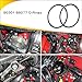 2 Pcs Rear Axle Oil Seal O-Rings, Replace 90313-4800 90301-88077, Original Rear Drive Axle Inner Outer Axle Oil Seal Kit, Compatible with Toyota 4Runner/Tacoma/T100/Tundra and 1979-2006 Truck Models