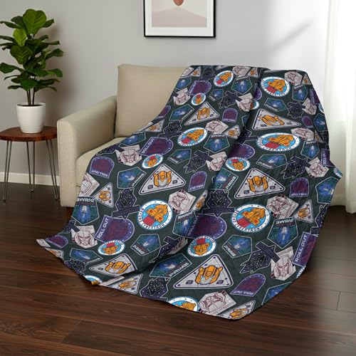 Image of Northwest Transformers Autobots vs. Decepticons Quilted Throw Blanket, Comfy Throw, Adults Boys Girls, Soft Lightweight Bedding for Bed, or Couch, 60 x 80 Inches