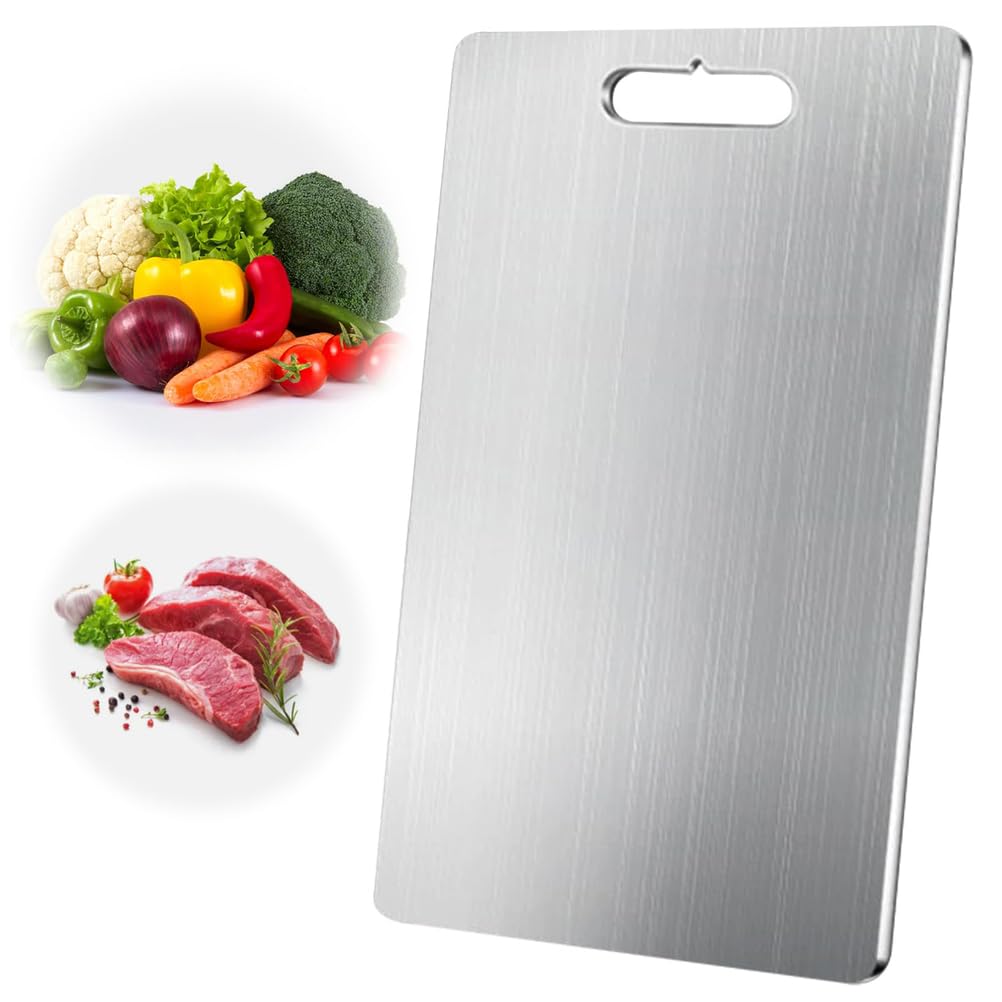 Tabla de cortar, ligera, segura para carne, frutas y verduras, material puro duradero, ideal para cocineros y cocineros caseros