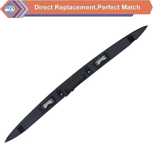 Miniatura 6 de ZONFANT Manija de escotilla trasera cromada con lámpara, tapa para portón trasero compatible con BMW Mini Cooper serie R56 R57 2005-2015, repuesto