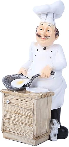 Miniatura 7 de Oumefar Estatua de chef de resina, adorno decorativo de cocinero, decoración de cocina, figura coleccionable para el hogar, cocina, restaurante,