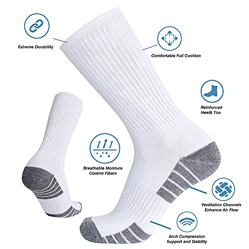 SoxDaddy Men’s 10Pack Athletic Casual Socks Comfy Cotton Heavy Cushion Crew Socks2