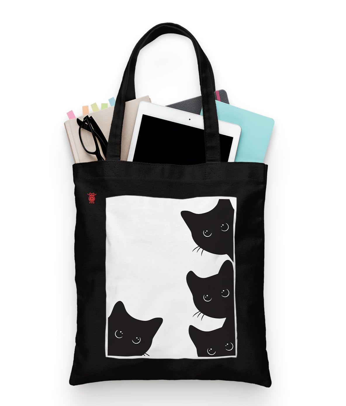 zori Black Tote Bag With Pocket Printed Designed Canvas Tote Bags For Women large capacity,Tote bag For Shopping, College, Travel, More Canvas Handbag For Unisex Bag-picture-24