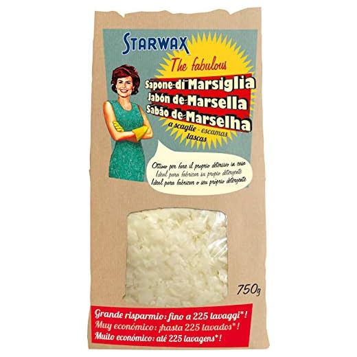 Starwax The Fabulous Jabón de Marsella en Escamas 750gramos - Limpiador Natural Multiusos, Desengrasa, Quitamanchas y Protege los Colores, Friegasuelos