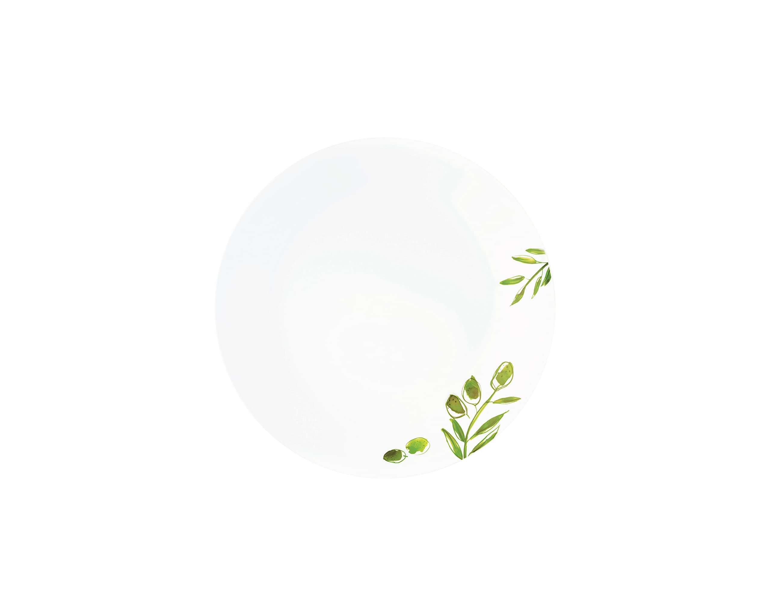 CORELLE Livingware Plus Olive Garden 26 cm Dinner Plate, Lightweight & Durable, Made of Vitrelle Glass, Microwave & Dishwasher Safe, Elegant Crockery for Dining & Gifting - Set of 6 (B09X2WF69K) Amazon Price History, Amazon Price Tracker