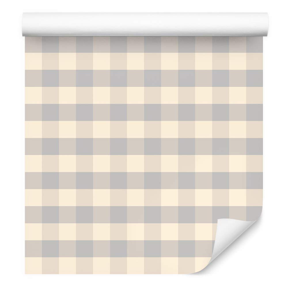 Muralo Tapeta 10 m, rolka flizeliny, kwadraty, minimalizm, mozaika, wzór geometryczny, matematyka, tapeta z włókniny, 1000 x 53 cm, tapeta ścienna, do salonu, sypialni, nowoczesna dekoracja ścienna