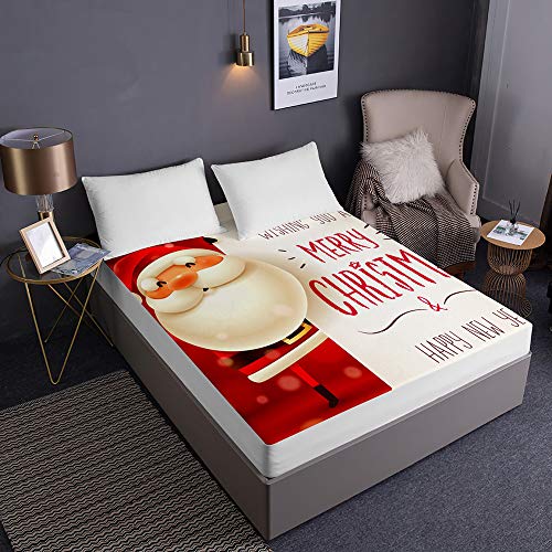 Drap housse en microfibre pour décorer votre chambre à Noël
