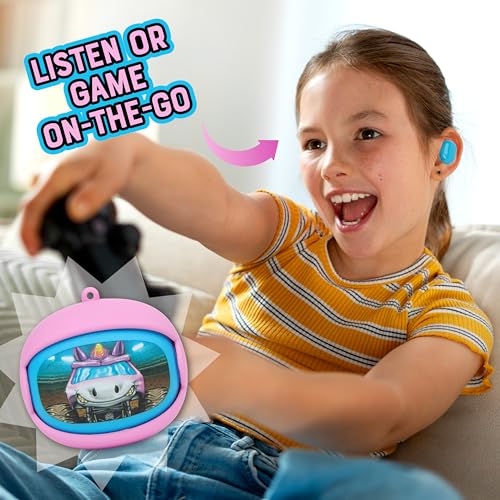 Image of Monster Jam - Wireless Earbuds, True Wireless Bluetooth Earbuds, in-Ear Headphones with Active Noise Cancelling and Charging Case (Sparkle Smash)