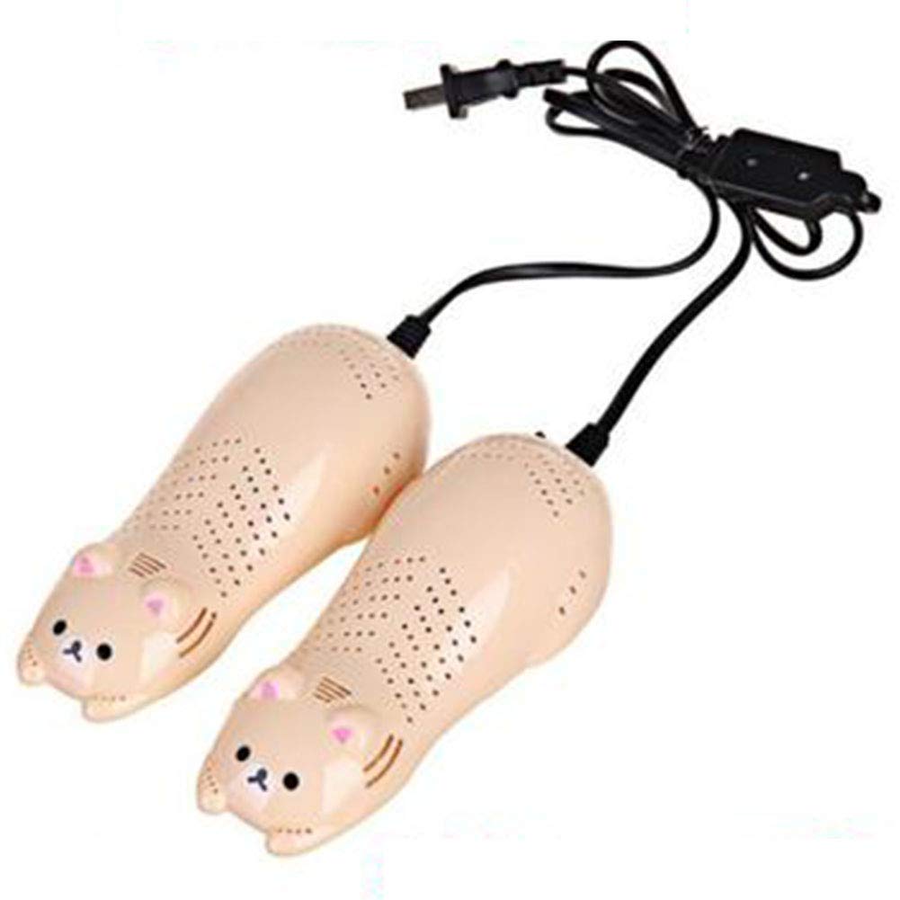 MU Asciugatrice per Scarpe da Scarpe Elettrica Carica Scarpa Calda Piccolo Sudore Deodorante Deodorante Deumidificatore Elettrico Sterilizzatore Elettrico,Beige