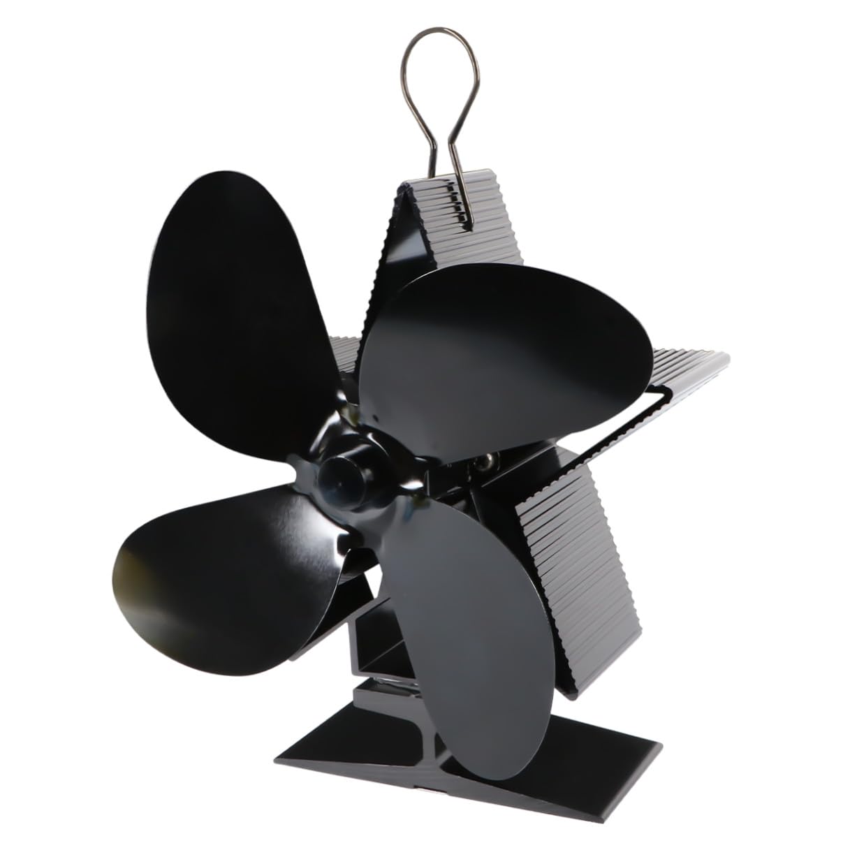 Genérico Ventilador por Aluminio Chimenea Alimentado de Negro Calor