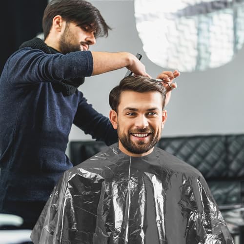 Capa desechable para teñir cabello 70 piezas transparente miniatura 5