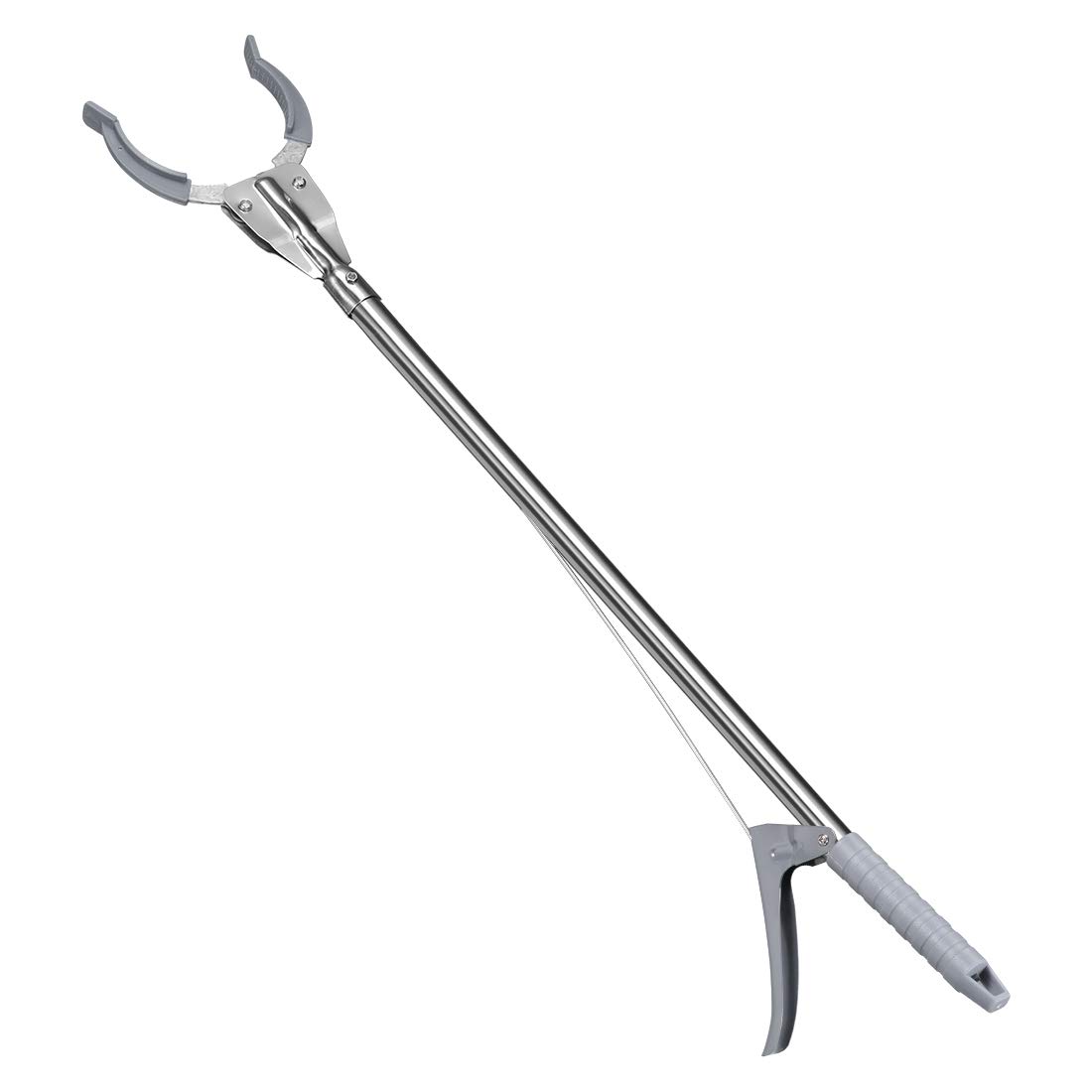 uxcell 35inch Grabber Reacher Gripper Tool Claw Garbage Picker Stainless Steel Gray: Industrial & Scientific