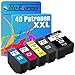Produktbild Tito-Express ProSerie 40x Farbset kompatibel mit Epson 202XL 202 XL mit 16ml Black & 10ml je Color XXL-Inhalt Expression Premium XP-6000 XP-6005 XP-6100 XP-6105