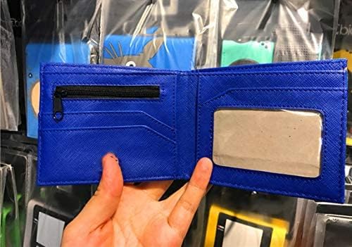 Vista 5 de CALM PLANET Cartera negra para hombre, cartera para identificación, carteras para niños, elegante cartera para hombre -F, H1- 003, Cartera