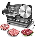 Culistra Comercial Meat Slicer, with 7.5 Inch Stainless Steel Blade, Peak Power 400W, ETL Certified Food Slicer Machine, 1-15mm Adjustable Thickness, for Catering, Restaurants, Perfect for Iftar