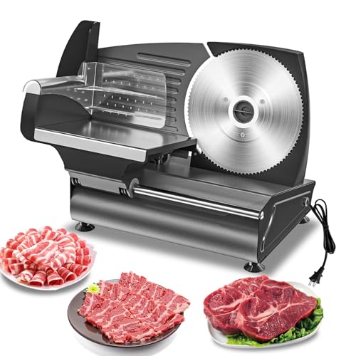 Commercial Meat Slicer with 7.5 Blade and Adjustable Thickness