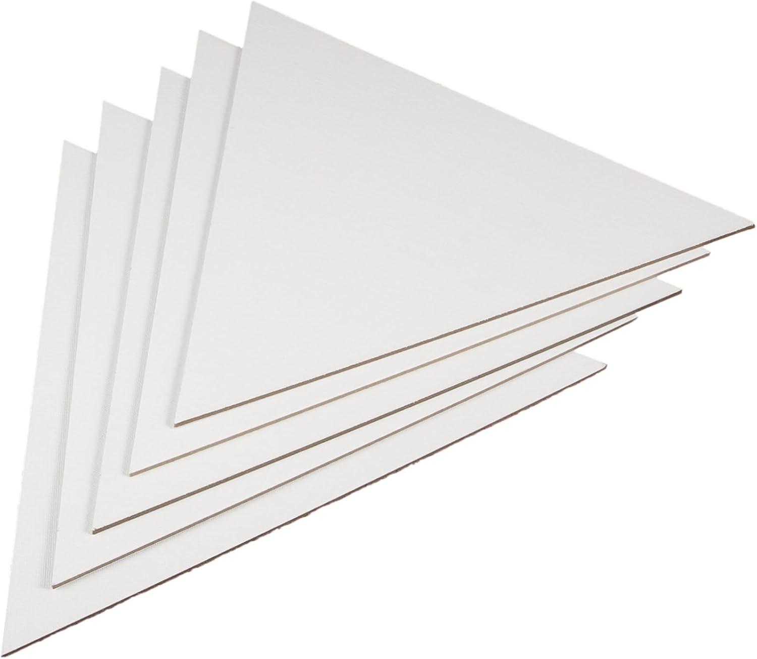 SEWACC 5pcs Blank Canvas Panels for Oil Painting Artist Canvas Boards Quality Painting Surface for Beginners and DIY Projects