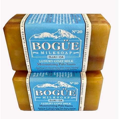 Handmade Goat Milk Soap 2 bars- BOGUE No.20 Moisturizing Palo Santo Blend "holy wood" Palo Santo with Soothing Cedarwood & Juniper, firming Elemi and Healing Vetiver essential oils Cover