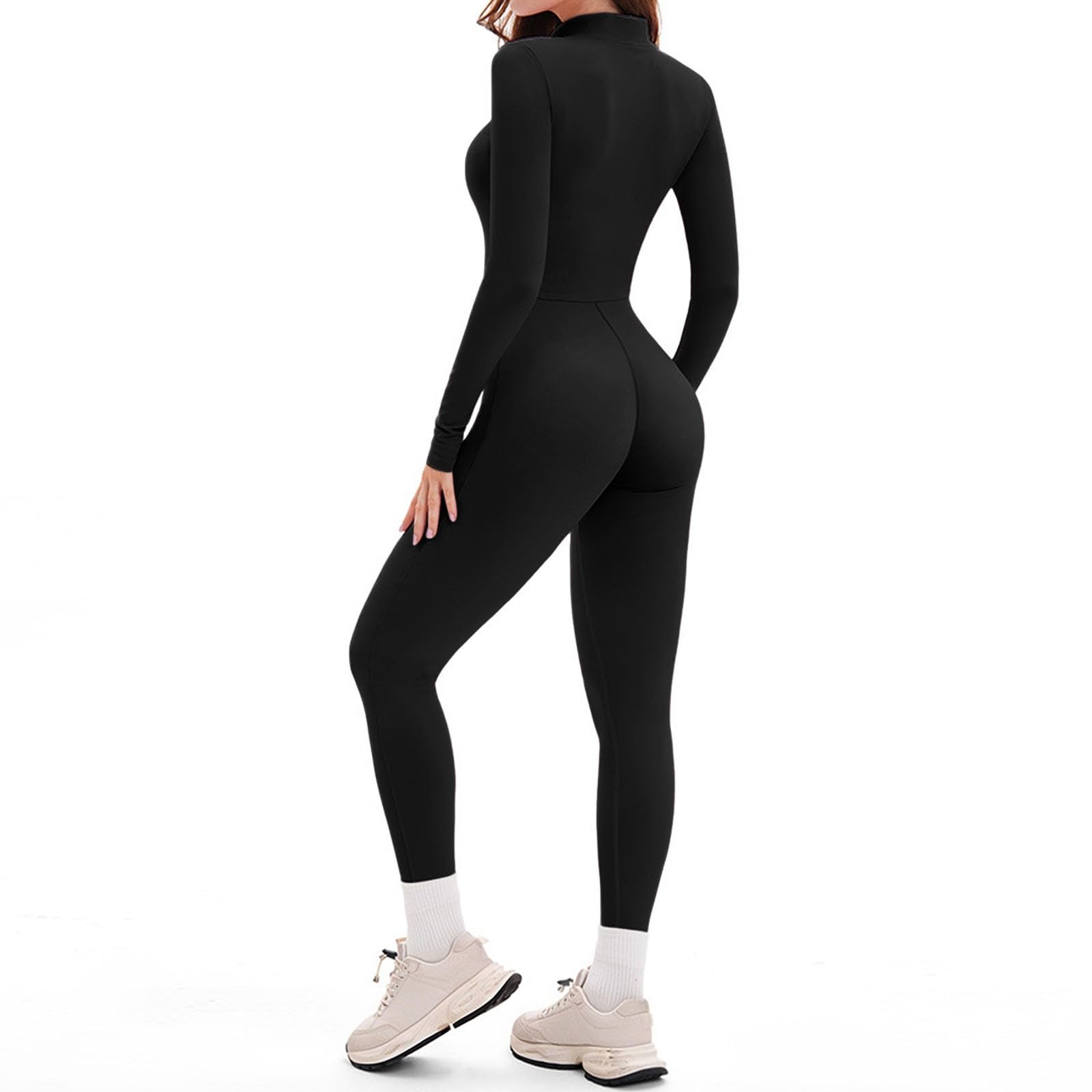 Combinaison de Sport féminine à Manches Longues avec Fermeture éclair et Coupe ajustée pour Une liberté de Mouvement optimale