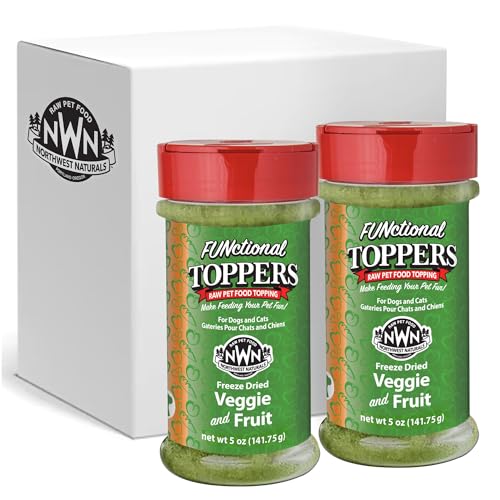 Image of Northwest Naturals Freeze-Dried Veggie & Fruit Functional Topper - for Dogs & Cats - Healthy, Limited, Human Grade Ingredients, All Natural, Proudly Made in USA, 5 Oz (Pack of 2)
