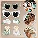 30pcs Bridesmaid Proposal Gifts Set with Bridesmaid Scrunchies Square Hair Claw Clip and Bachelorette Heart Sunglasses Girls Gift for Wedding Party Bachelorette Cam Party Favors (White&Green)