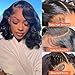 Jolanly 13x4 Lace Front Wigs Human Hair Pre Plucked Short Bob Wig Lace Front Wigs Human Hair No Tangle Minimal Shedding Longer Life 8 Inch