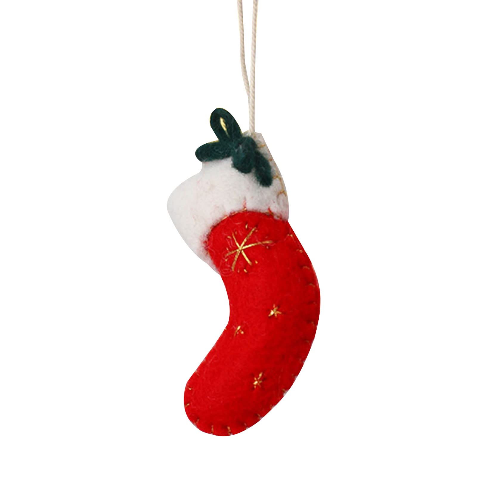 Buxuaaaa Felt Christmas Tree Pendant Star Colorful Ornament Accessory for Indoor Outdoor Garden Yard Decoration Christmas Tree Pendant Decoration
