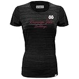 Levelwear LEY9R Adult Women Lux Cursive Short Sleeve Tee, Heather Black, Large