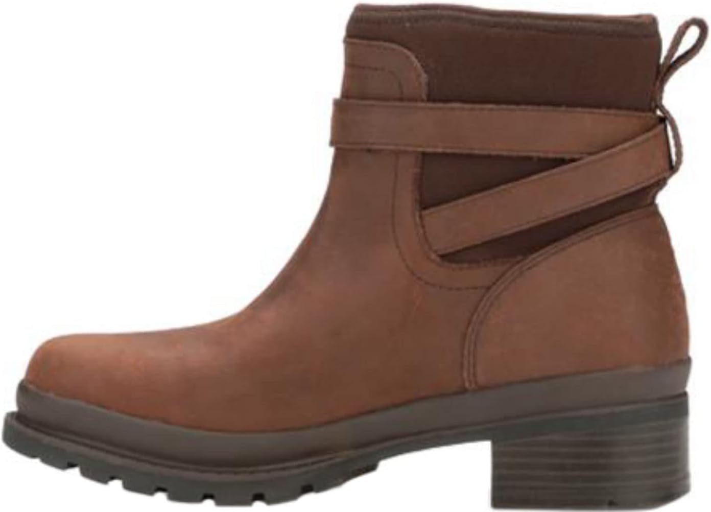 Muck Boot Women's Liberty Ankle Leather Rain Boot, Brown, 5