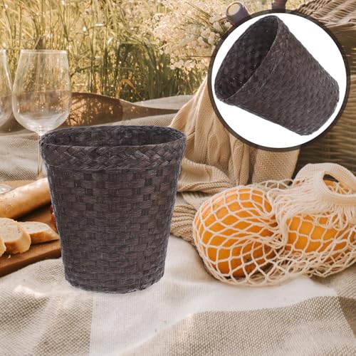 Cesta de ratán con diseño funcional de almacenamiento para hogar y niños 8