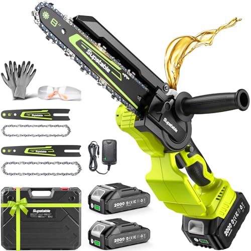 Mini Chainsaw Cordless, 6 Inch & 8 Inch Electric...