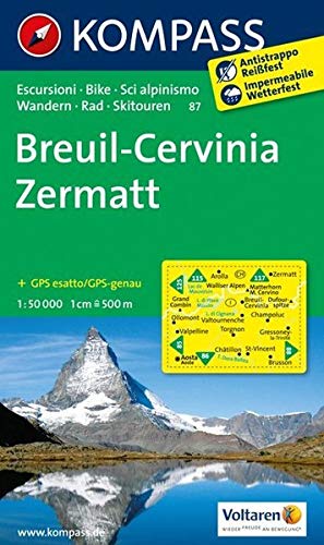 Télécharger BREUIL-CERVINIA/ZERMATT 87 1/50.000 Francais PDF