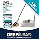 Beldray LA030216FEU7 Deep Clean Kehrschaufel- und Bürstenset mit langem Griff – mehrflächige Bodenkehrmaschine, integrierter Besenkamm und Schwenkkopf, kratzfreie weiche Borsten, für alle Hartböden