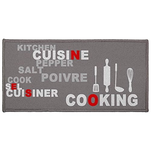 Tapis Déco - Alfombra Rectangular de poliéster Sans de 57 x 115 cm,