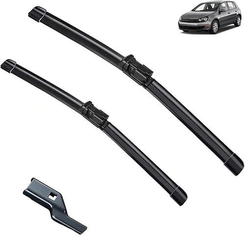Wiper Front Wiper Blades Compatible with VW Golf 6 2009-2012 Windshield Windscreen Clean Window Car Rain Brushes 24"+19"
