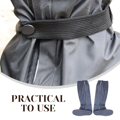 Couvre-chaussures imperméables en PVC et caoutchouc taille L