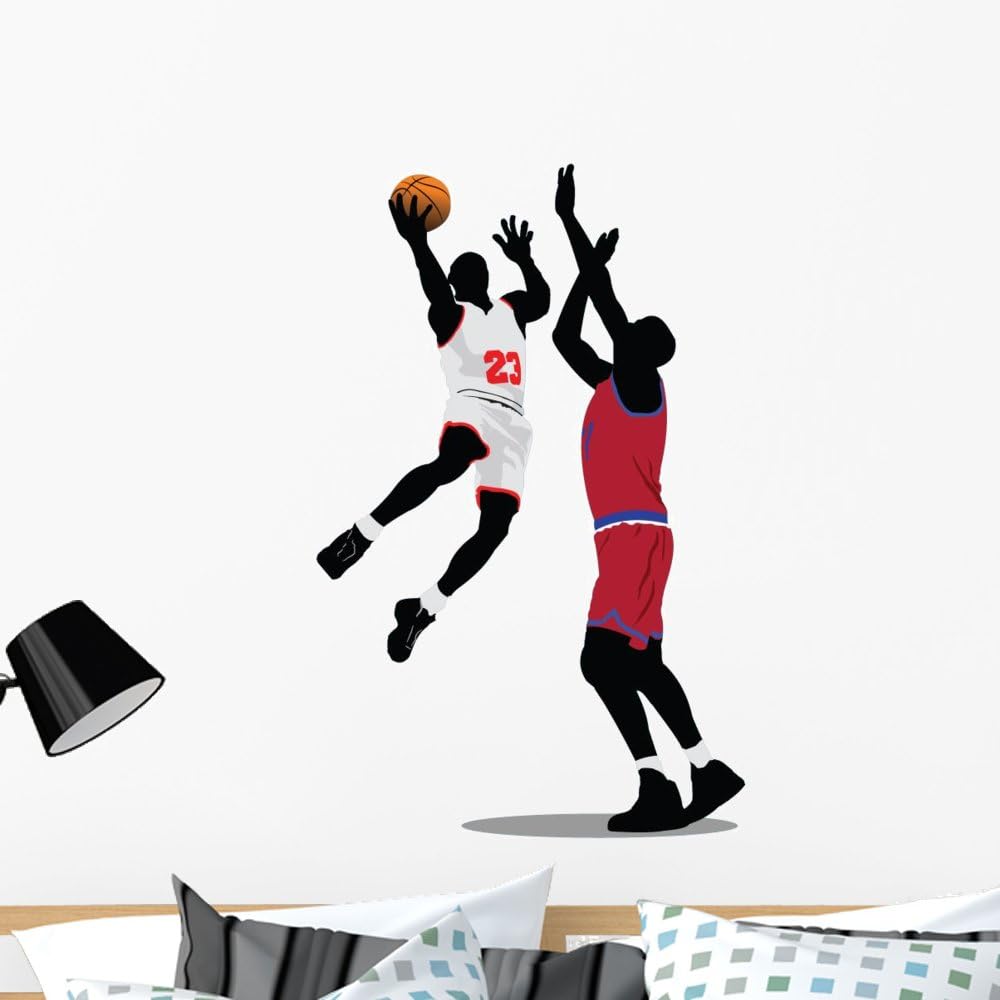 Wallmonkeys WM243491 College Basketball Wall Decal Peel and Stick Graphic (36 in H x 25 in W)