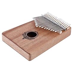 Dilwe Pouce Piano, 17 Touches Kalimba en Acajou avec Marteau Tuning, échelle Autocollant, Chiffon de Nettoyage, Sac… - Les Beatles, Paul McCartney, John Lennon, RIngo Starr, George Harrison Dilwe Pouce Piano, 17 Touches Kalimba en Acajou avec Marteau Tuning, échelle Autocollant, Chiffon de Nettoyage, Sac… – Image 4
