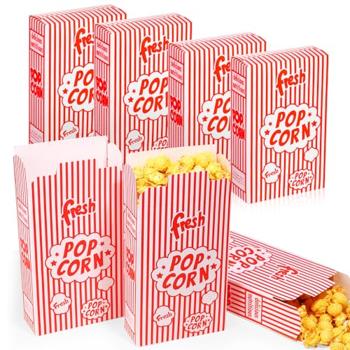 Dualshine 200 Pack Popcorn Boxes,1.25 oz Paper Popcorn Containers...