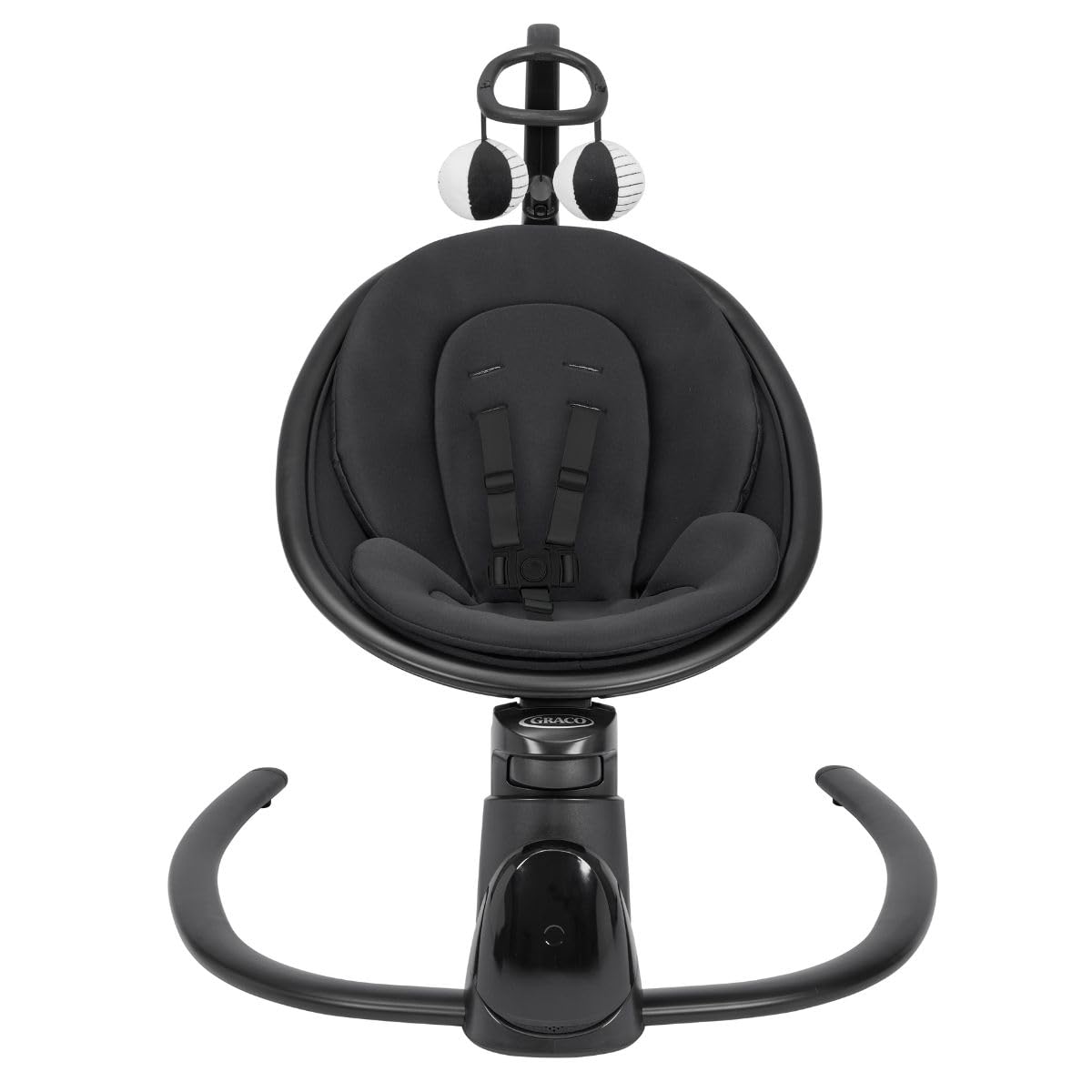 Graco Sway 'n Grow - Chupete Bluetooth con barra de juguetes, adecuado desde el nacimiento hasta aprox. 4 años (0-18 kg), con 6 movimientos de balanceo, vibración de 4 velocidades, música, ajuste de