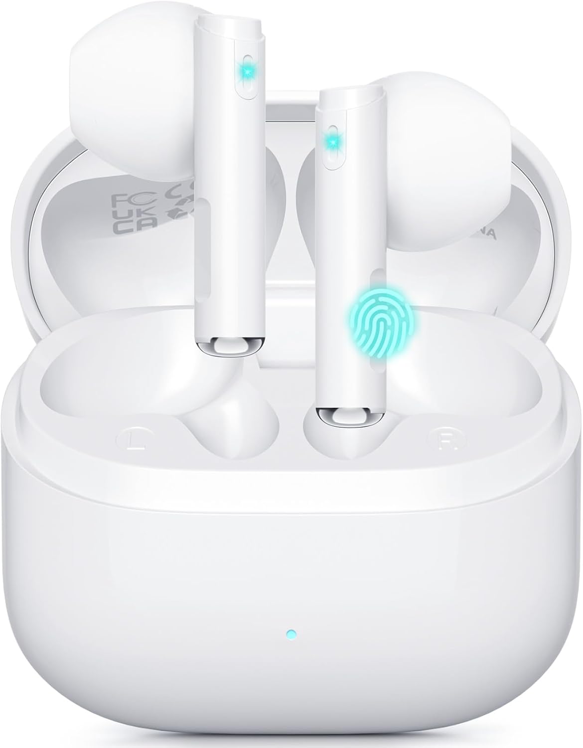 Wireless Earbuds, in-Ear Bluetooth 5.3 Headphones with Hi-FI Stereo, IP7, Touch Control, 46 Hours Play Time, for iOS Android