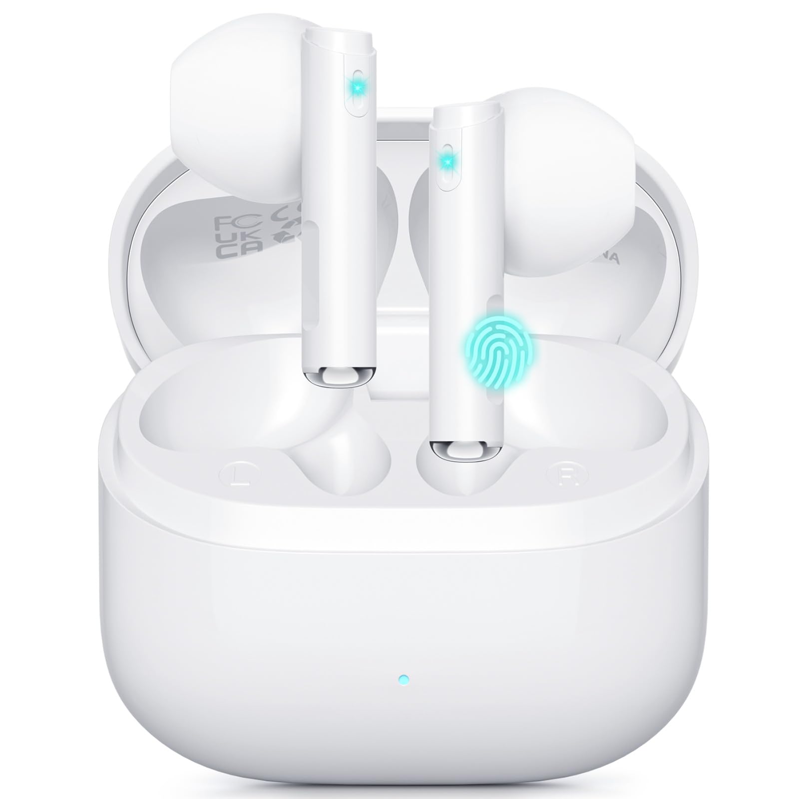 Ciciloud Bluetooth Kopfhörer, Kopfhörer Kabellos Bluetooth 5.3 In Ear Kopfhörer mit 4 Mikrofon, 48H Tiefer Bass Spielzeit Wireless Earbud, IP7 Wasserdicht Kopfhörer