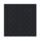 YongFoto 8x8ft Black Damask...