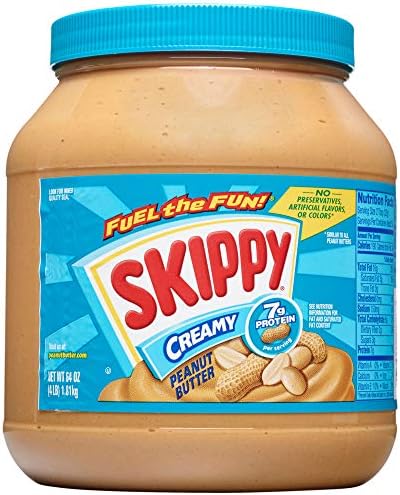 SKIPPY Creamy Peanut Butter, Plant Based Protein, 64oz x1