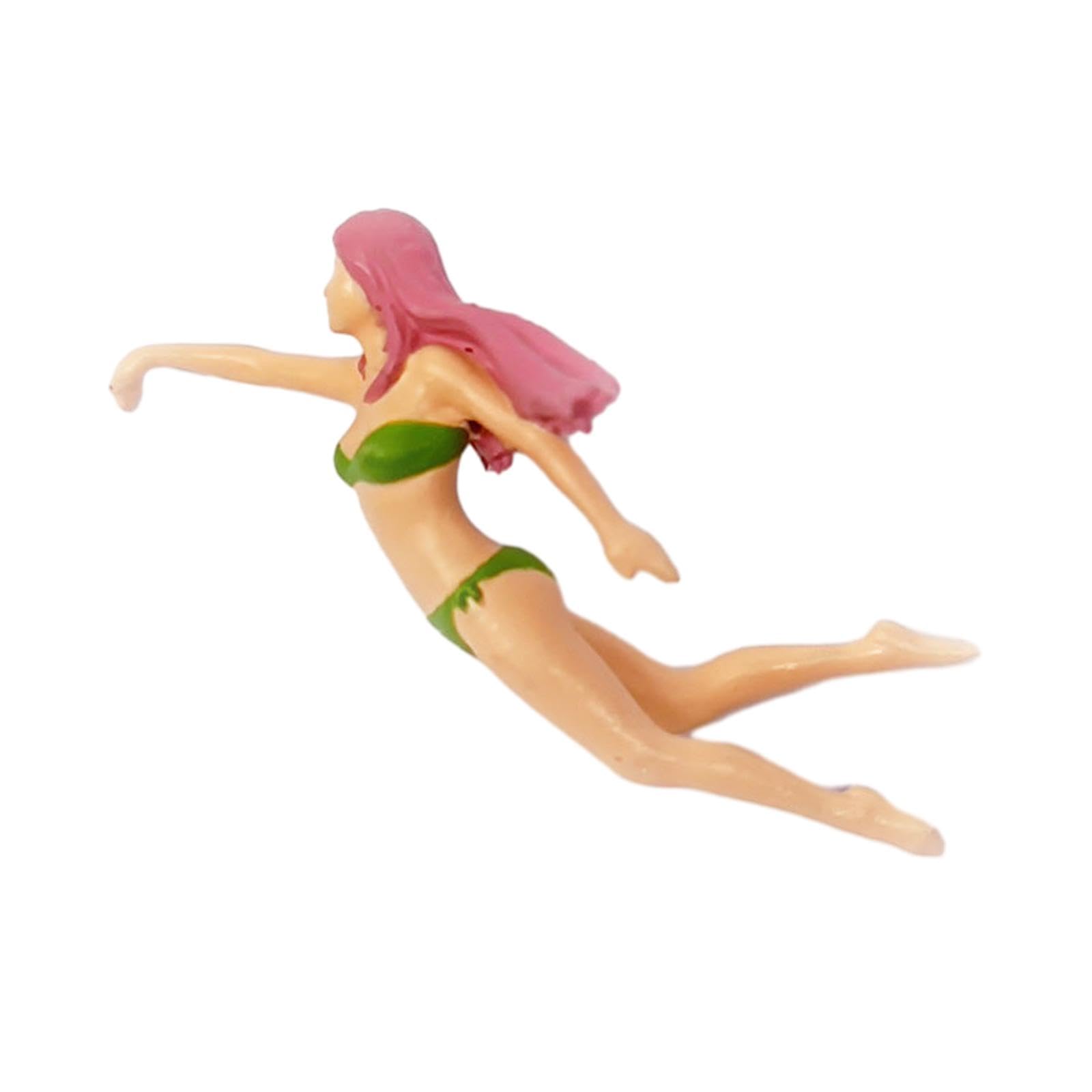 Figurine miniature personnage résine bikini pour animer vos décors de diorama vides