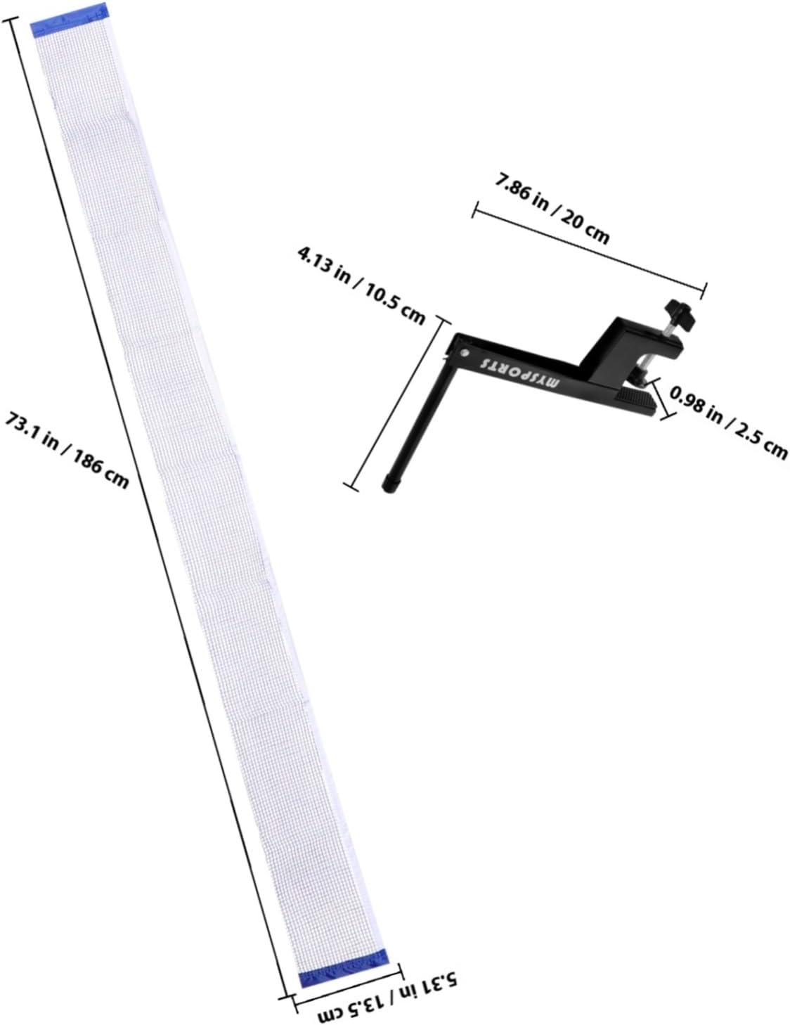 Retractable Tennis Net Post Portable Pingpong Net for Table Tennis Game Accessory
