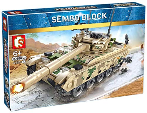 LAKIOMZ VT-4 Panzer Baustein Modell 432 Teile DIY Militär Waffe Pädagogisch Stem Steine Spielzeug Set für Erwachsene… – Bild 6